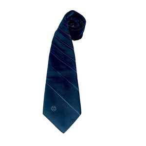 Halston III Men’s Blue Polyester/Silk Neck Tie